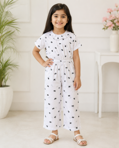 Girls Butterfly Noir Elegance Jumpsuit