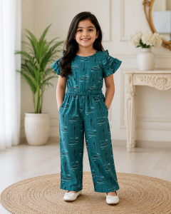Girls Chic Chalk  Contemporary Lines Jumpsuit