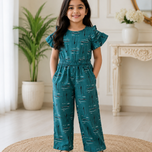 Girls Chic Chalk  Contemporary Lines Jumpsuit