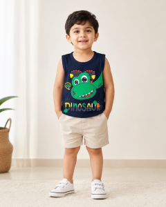Boys Dino Roar Fiesta Cool Summer T-Shirt