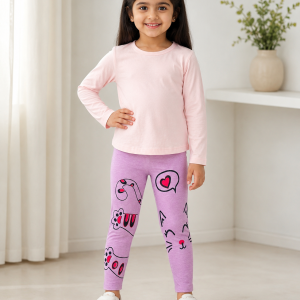 Adorable Kitty Cat Premium Lycra Tights for Girls