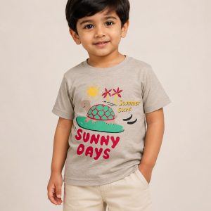 Boys Turtle Wave Summer Surf T-Shirt