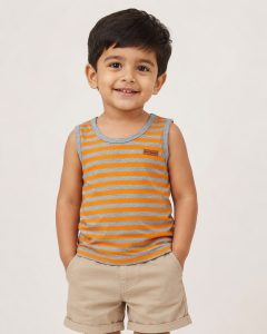 Boys Striped Stylify Trendy Stripes T-Shirt
