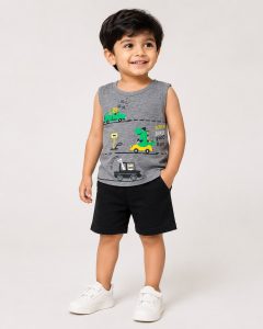 Boys DinoDash & LeopardLeap Boys Duo Sando Set