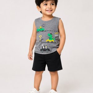 Boys DinoDash & LeopardLeap Boys Duo Sando Set