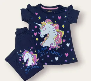 Unicorn Sequin Magic Sparkle Tee & Trouser Set
