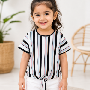 Monochrome Harmony Stripes Tee