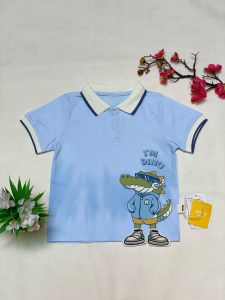 Cool Dino Graphic Polo T-Shirt for Boys