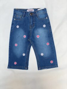 Trendy Flower Power Cropped Denim