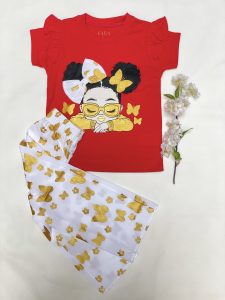 Butterfly Dreams Girl's Palazzo & Tee Set