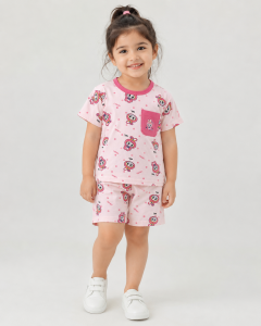 Labubu Print Nicker Set