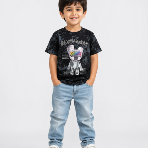 ALTCHANGE Graphic T-Shirt – Black Tie-Dye