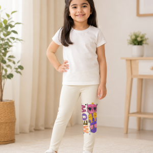Adorable Stacked Cats "Meow" Leggings