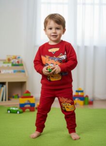 Disney Pixar Cars 'Lightning McQueen' Boys' Red Tracksuit Set
