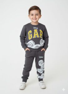 Disney x GAP Logo Boys' Charcoal Grey Tracksuit Set